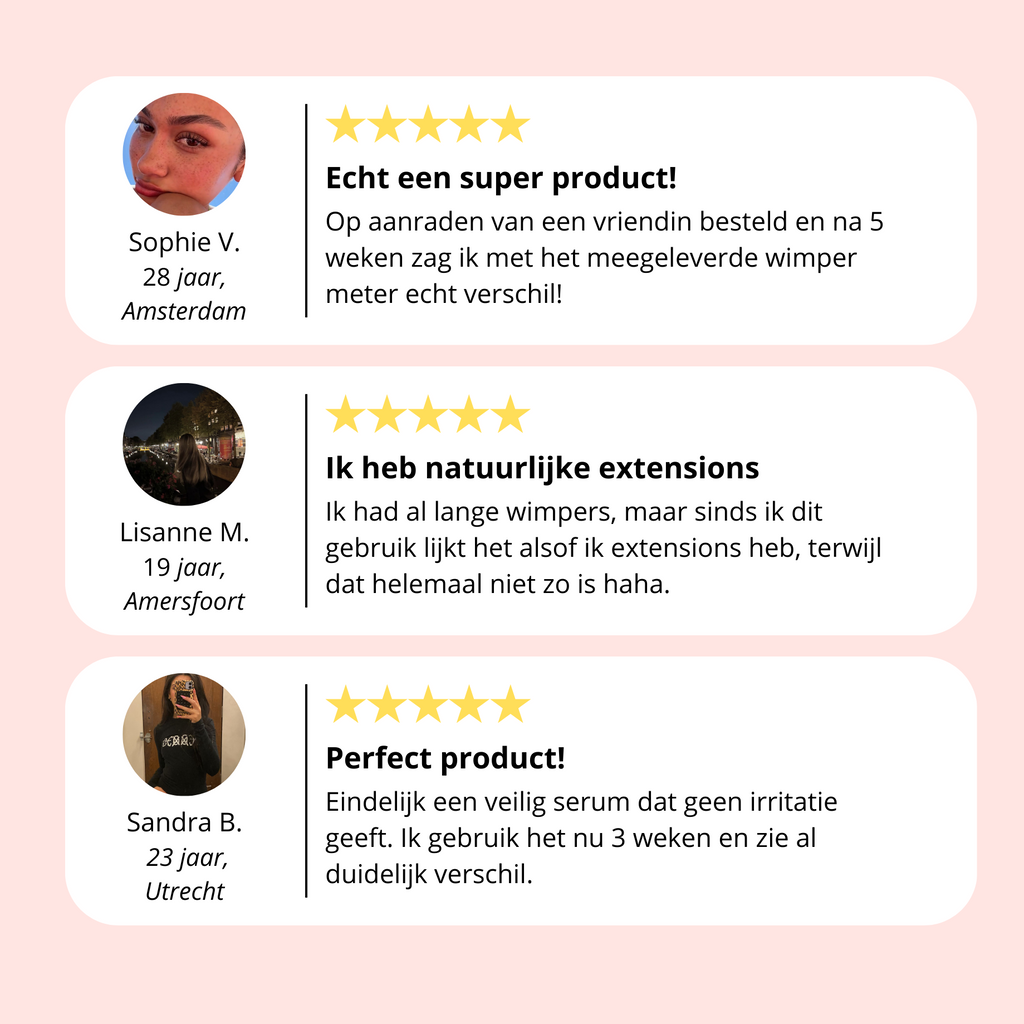 Prostaglandine-vrij wimperserum - veilig en dermatologisch getest