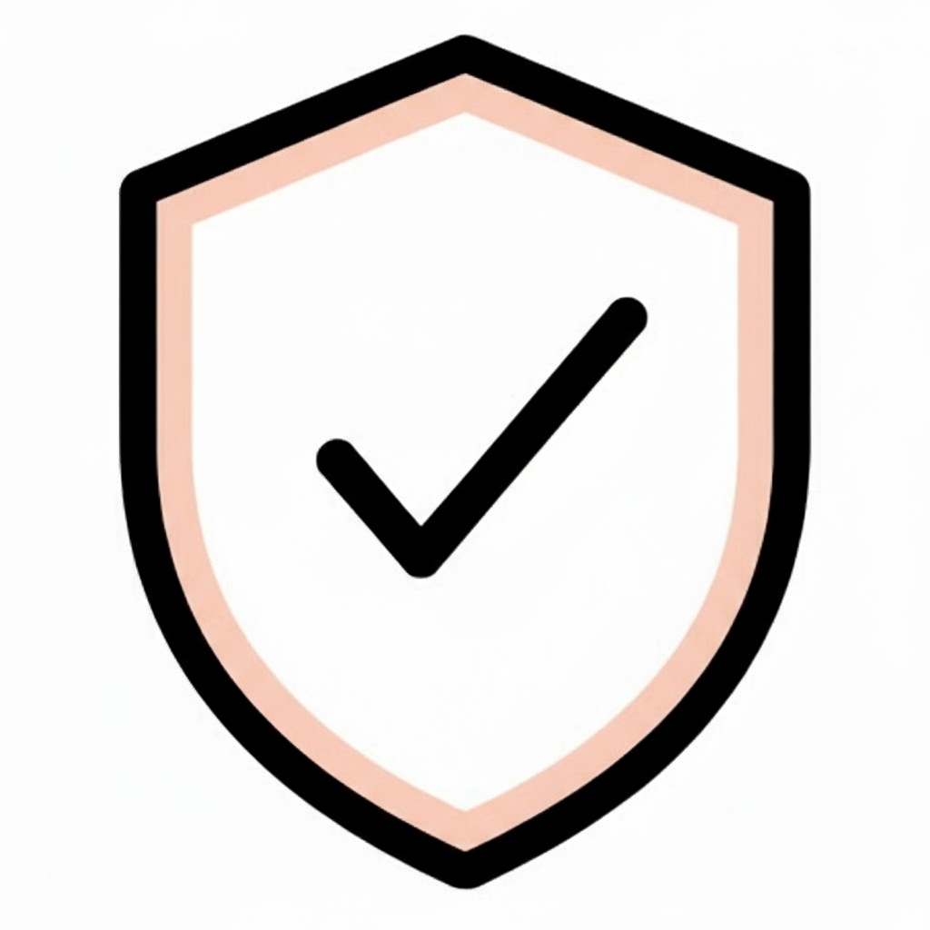 Minimalist 1:1 square icon of an eyelash brush and serum bottle crossing each other in harmony, black color on white background, clean luxury design, bold lines, modern simplicity, large centered symbol, beauty product aesthetic, high-contrast studio lighting.